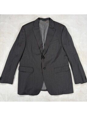 Banana Republic Modern Fit Blazer Mens 44R Gray Cerruti Wool Blend Sport Coat